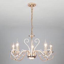 Подвесной светильник Eurosvet 60090/5 золото Silva