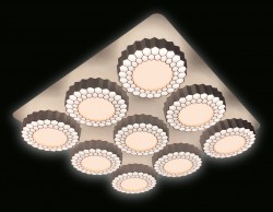 Управляемый светодиодный светильник Ambrella light ORBITAL HI-TECH  FH14/9 WH 288W D750*750