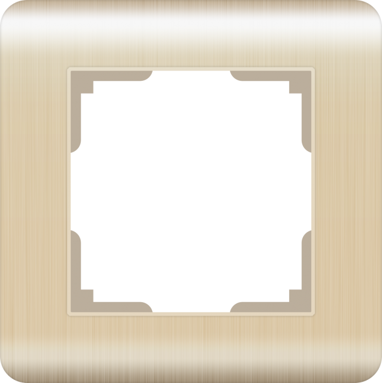 Рамка на 1 пост шампань Werkel W0012111 (WL12-Frame-01 Stream)