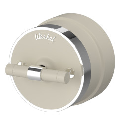 Переключатель/выключатель одноклавишный Vintage (слоновая кость матовый/хром) W5812055 Werkel