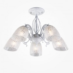 Потолочный светильник  Eurosvet Nimfa 70039/5 белый с серебром