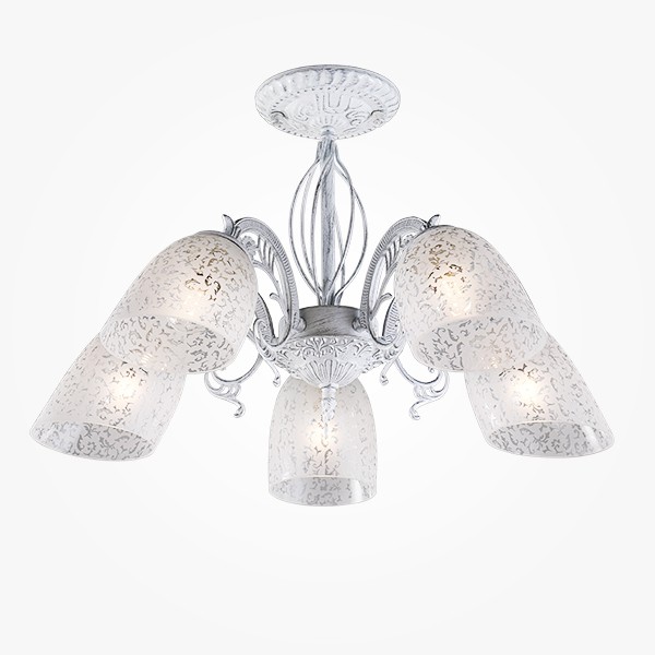 Потолочный светильник  Eurosvet Nimfa 70039/5 белый с серебром