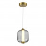 Подвес ST Luce Латунь/Дымчатый LED 1*10,8W 3000K          SL1193.313.01