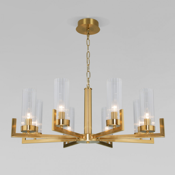 Подвесная люстра Eurosvet 60133/8 латунь Arganie