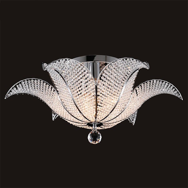 Люстра Eurosvet 10051/6 хром/прозрачный хрусталь Strotskis