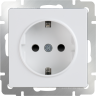 Розетка с заземлением, безвинтовой зажим Werkel W1171301 (WL01-10-01)