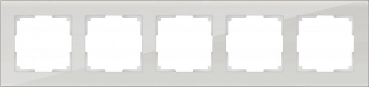 Рамка на 5 постов Werkel W0051117 (Favorit WL01-Frame-05 Дымчатый)