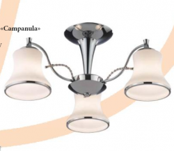 Люстра потолочная Pol light PL1063 Campanula 3хЕ27 Хром/матовое стекло (Ск)