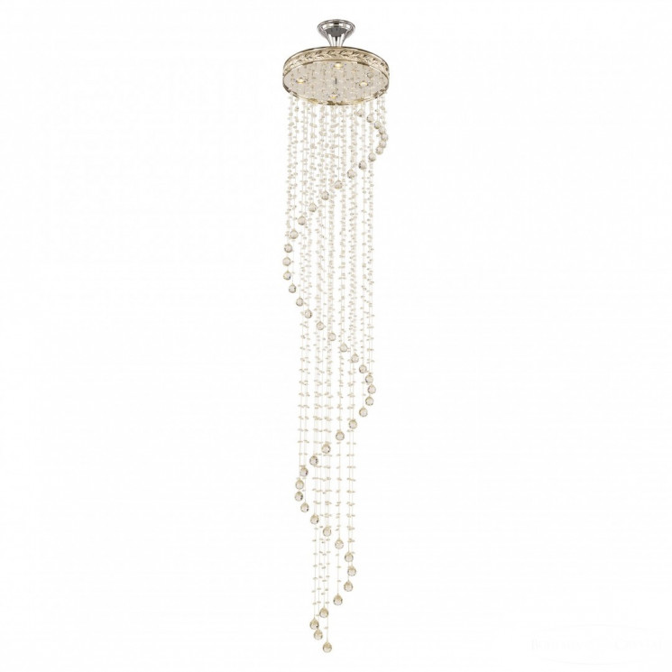 Каскадная хрустальная люстра Bohemia Ivele Crystal 83131/40IV-200 Ni D400 H2000