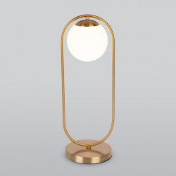 Настольная лампа с круглым плафоном Eurosvet 01138/1 золото Ringo