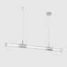 Светильник подвесной Crystal Lux LINEUP SP24W LED CHROME D 6см L 120 см 24Вт 4000К хром/стекло прозрачный/акрил матовый