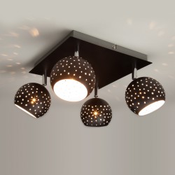 Потолочный светильник Eurosvet 20059/4 черный Shadow