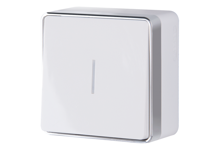 Выключатель одноклавишный с подсветкой Gallant белый Werkel W5010101 (WL15-01-04)