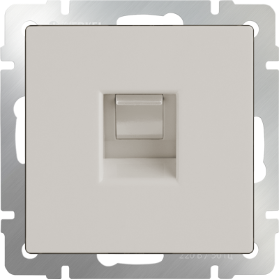 Телефонная розетка  RJ-11 слоновая кость Werkel W1182003 (WL03-RJ-11-ivory)