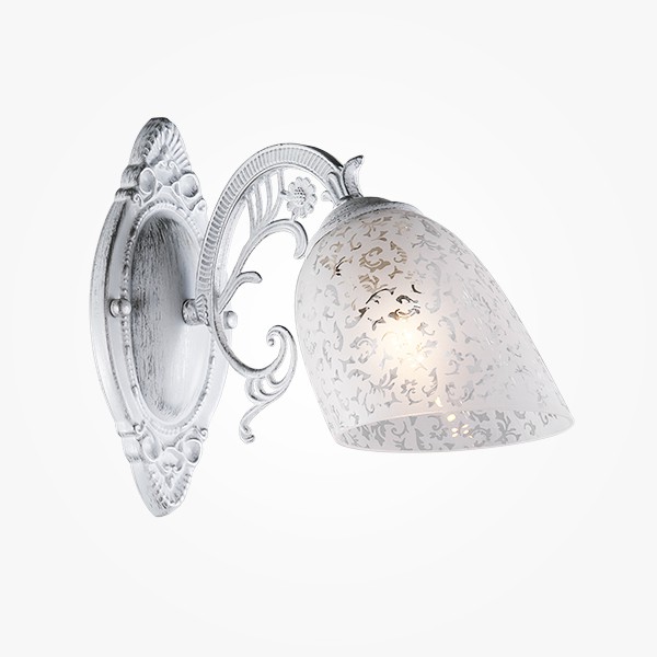 Светильник настенный Eurosvet Nimfa 70039/1 белый с серебром