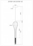 Подвесной светильник ARTE Lamp A1577SP-1GO WATERFALL