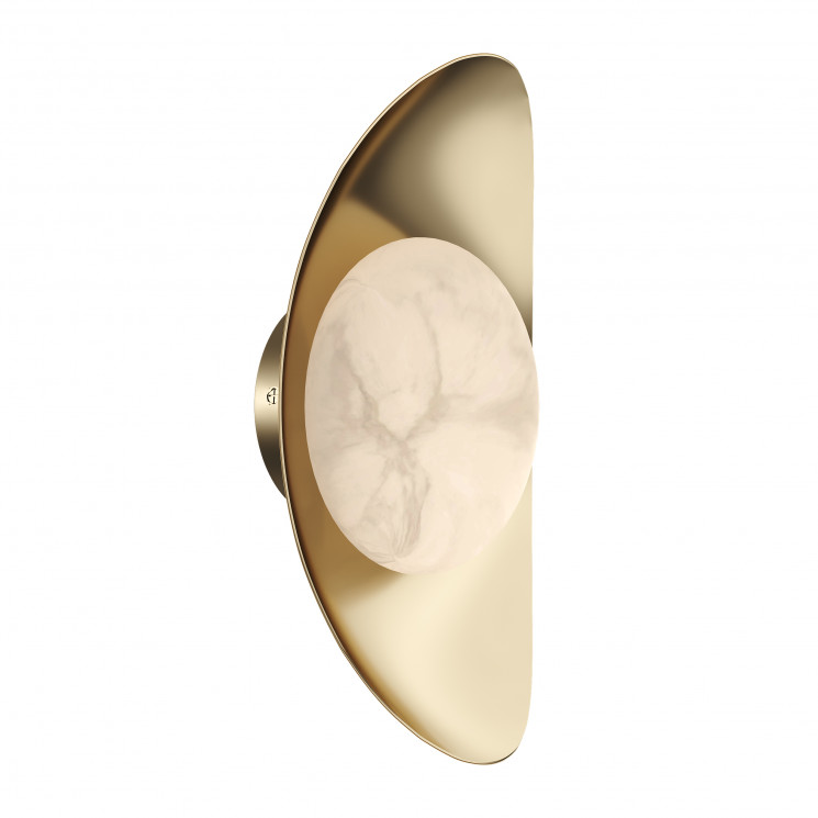Светильник настенный ST Luce Золотистый/Алебастр LED 1*7W 3000K         SL6229.201.01