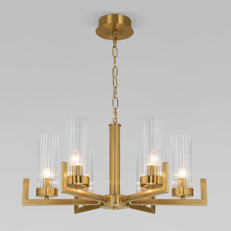 Подвесная люстра Eurosvet 60133/6 латунь Arganie