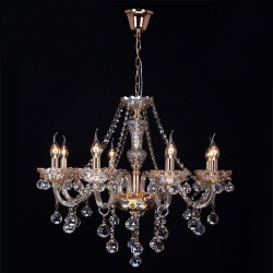 Люстра Eurosvet 10052/8 золото/тонированный хрусталь Strotskis