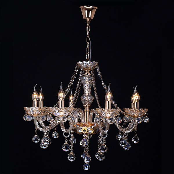 Люстра Eurosvet 10052/8 золото/тонированный хрусталь Strotskis