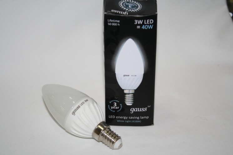 Лампа Gauss LED ЕВ103301203 Ceramic 3W E14 4100K
