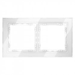 Рамка 2 поста VOLTUM VLS110201 белый глянец