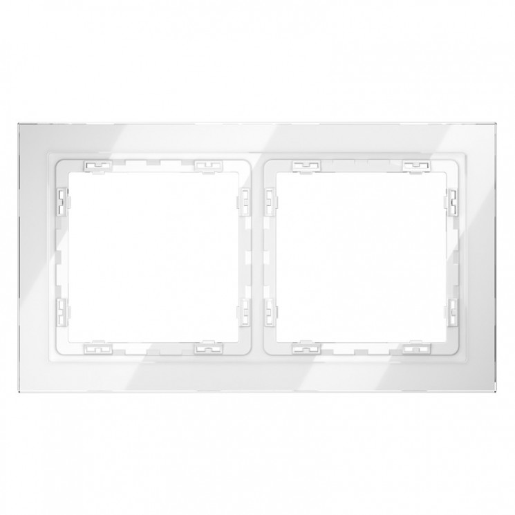 Рамка 2 поста VOLTUM VLS110201 белый глянец