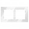 Рамка 2 поста VOLTUM VLS110201 белый глянец