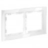 Рамка 2 поста VOLTUM VLS110201 белый глянец