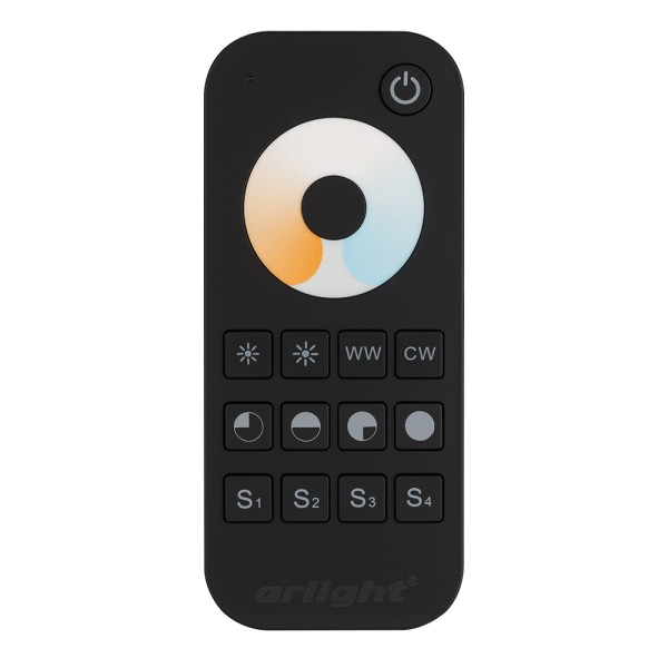 Пульт Arlight SMART-R34-MIX Black (1 зона, 2.4G) (ARL, IP20 Пластик, 5 лет) 025032