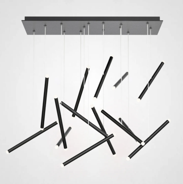 Подвесная люстра Imperiumloft Dutti D0068 LED Chandelier Modern 14 black 156996-22