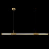 Светильник подвесной Crystal Lux LINEUP SP24W LED BRASS D 6см L 120 см 24Вт 4000К латунь/стекло янтарный/акрил матовый 1