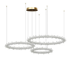 Kink Light 07875-80+60+40P,36(3000K) Подвес Лиам латунь d40+60+80 h120 Led 113W (3000K)