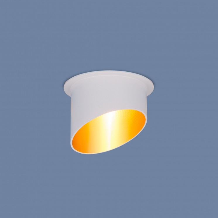 Встраиваемый светильник Elektrostandard 7005 MR16 WH/GD белый/золото