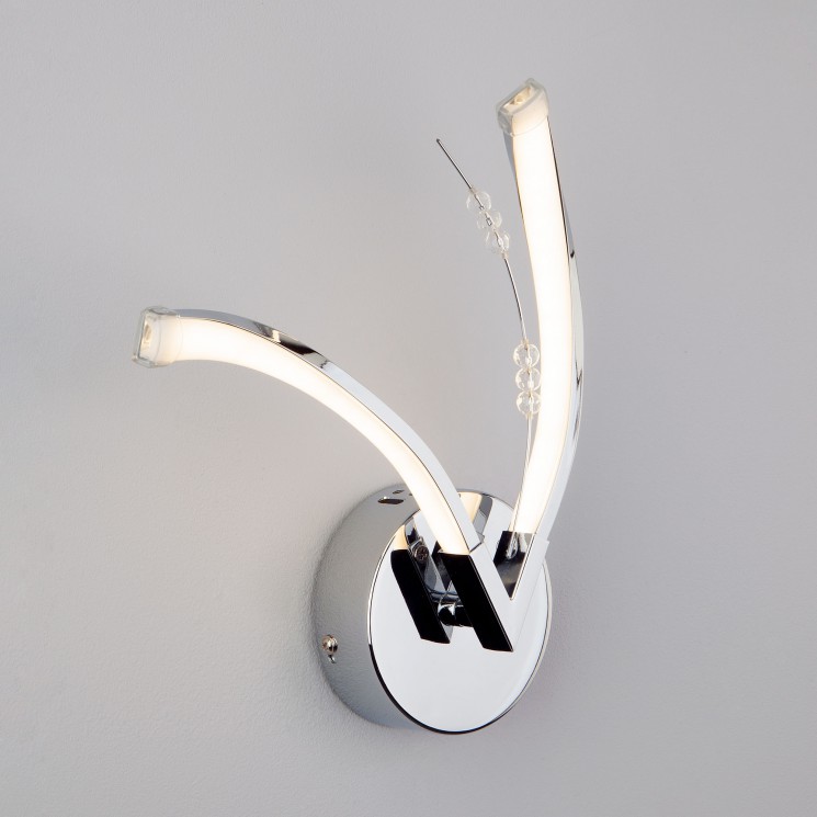 Настенный светильник Eurosvet 90086/2 хром Twist