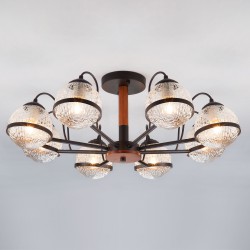 Потолочный светильник Eurosvet 70081/8 черный Livia