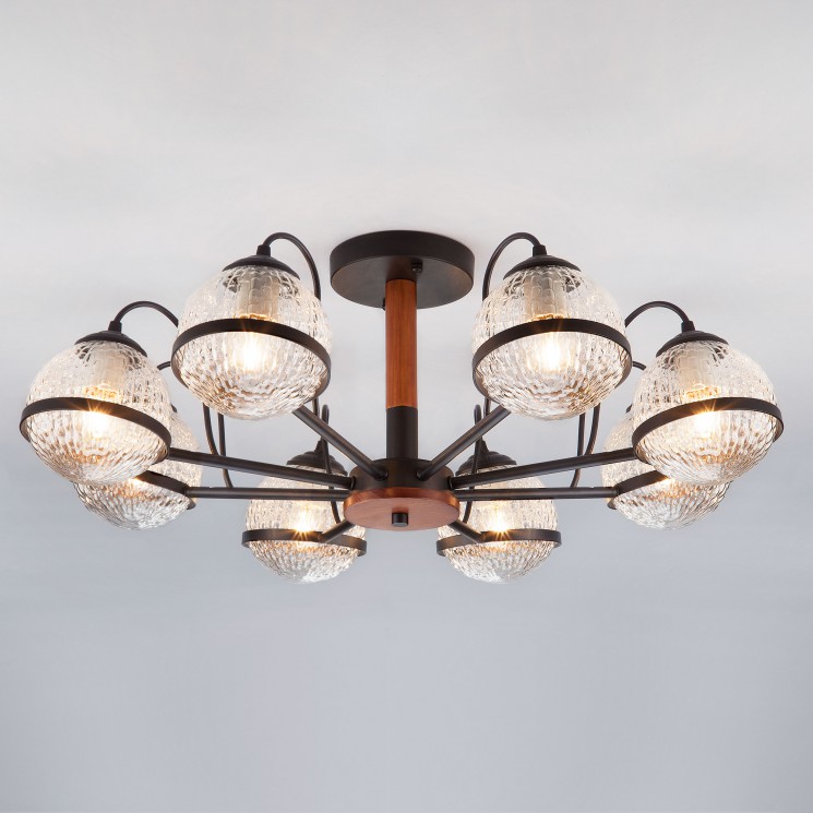 Потолочный светильник Eurosvet 70081/8 черный Livia