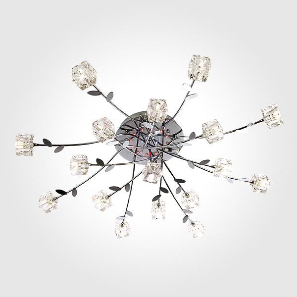 Люстра Eurosvet 80108/17 хром/синий+красный+фиолетовый Florance