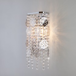 Светильник настенный Eurosvet Flower 10083/2 хром/прозрачный хрусталь Strotskis