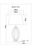 Настольная лампа ARTE Lamp A5131LT-1CC BEVERLY