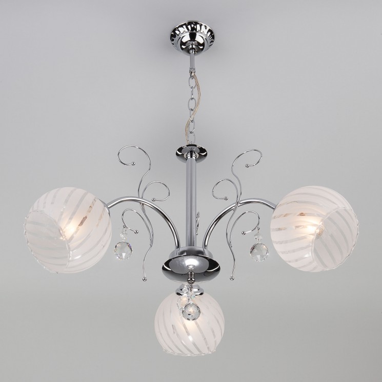 Подвесной светильник  Eurosvet Lotos 30002/3 хром