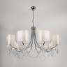 Люстра Eurosvet 10084/8 хром/прозрачный хрусталь Strotskis Cornella