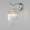 Бра Eurosvet 10119/1 хром/прозрачный хрусталь Strotskis Sevilia