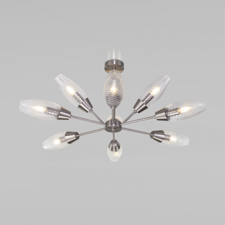 Люстра на штанге Eurosvet 60140/9 сатин-никель Thalia