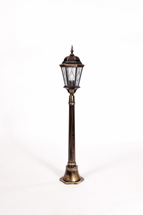 Садово-парковый светильник YAOHUALUX 91407M Gb ромб ASTORIA 2M