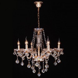 Люстра Eurosvet 10052/6 золото/тонированный хрусталь Strotskis