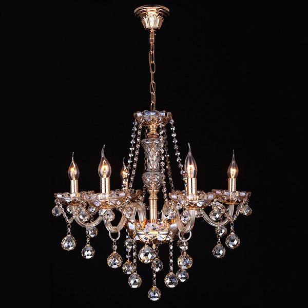 Люстра Eurosvet 10052/6 золото/тонированный хрусталь Strotskis