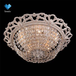 Люстра Eurosvet 3298/5 белый с золотом/прозрачный хрусталь Strotskis