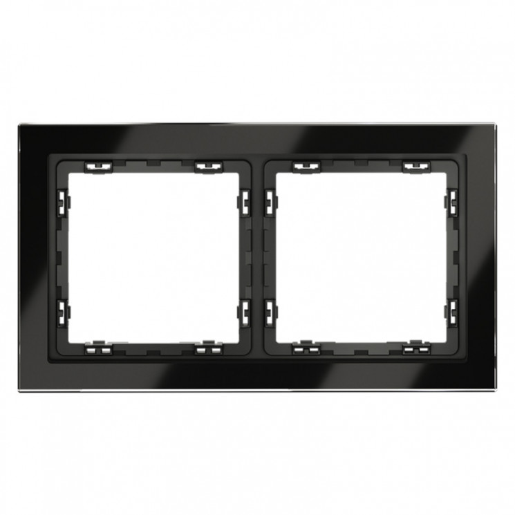 Рамка 2 поста VOLTUM VLS110208 черный
