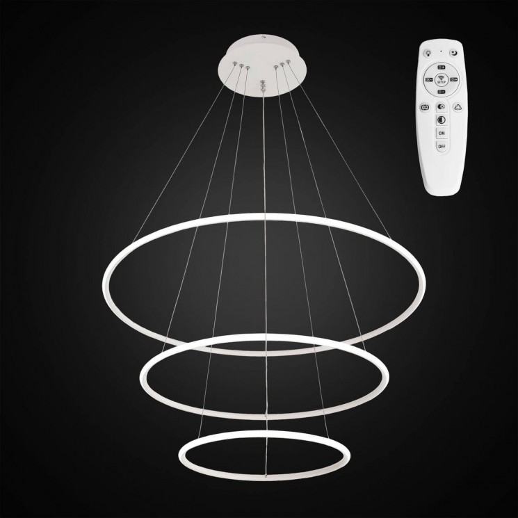 Люстра светодиодная с пультом Citilux CL731090 Белый Неон